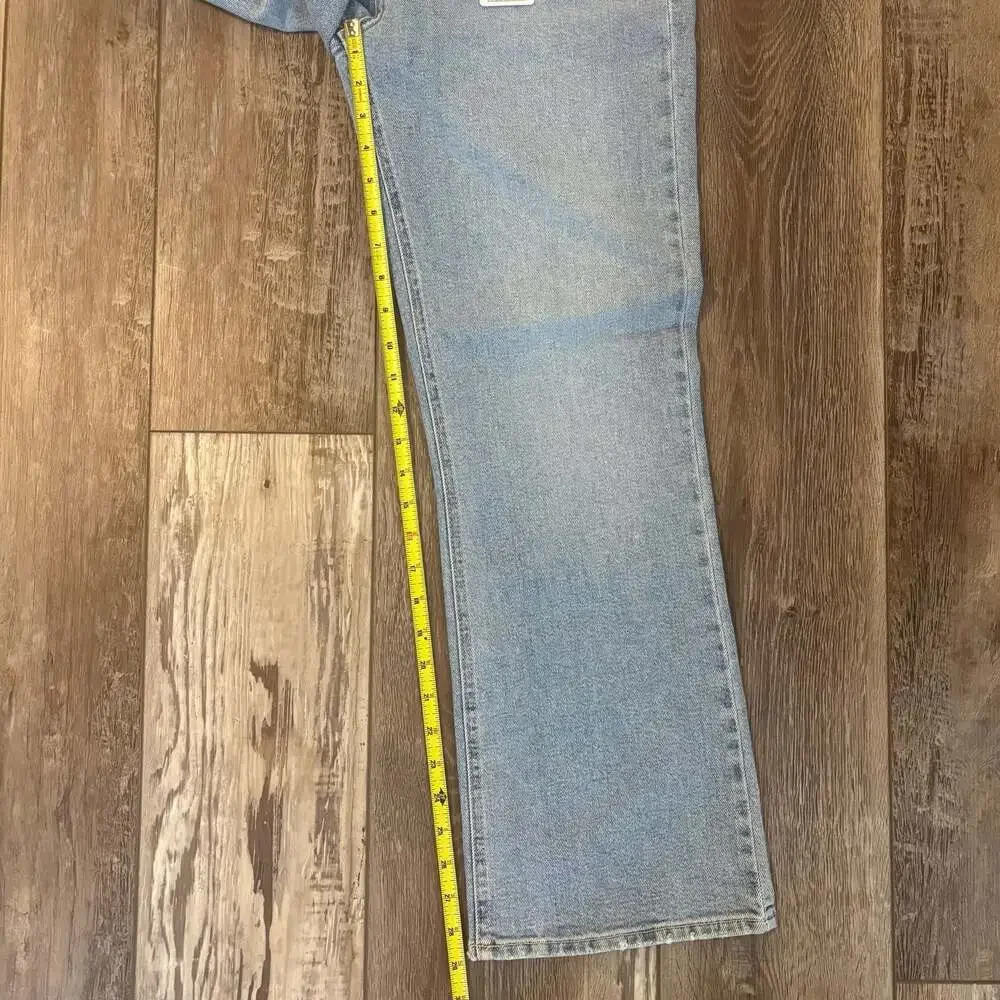 Just Black Denim High Rise Slim Cropped Bootcut Jeans 31 Light Wash NWT - Picture 7 of 7